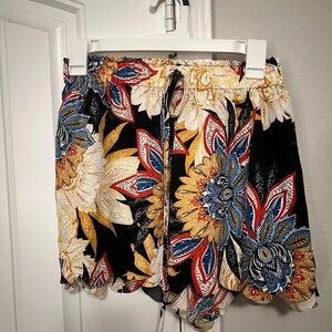 Shein tropical print vacation shorts